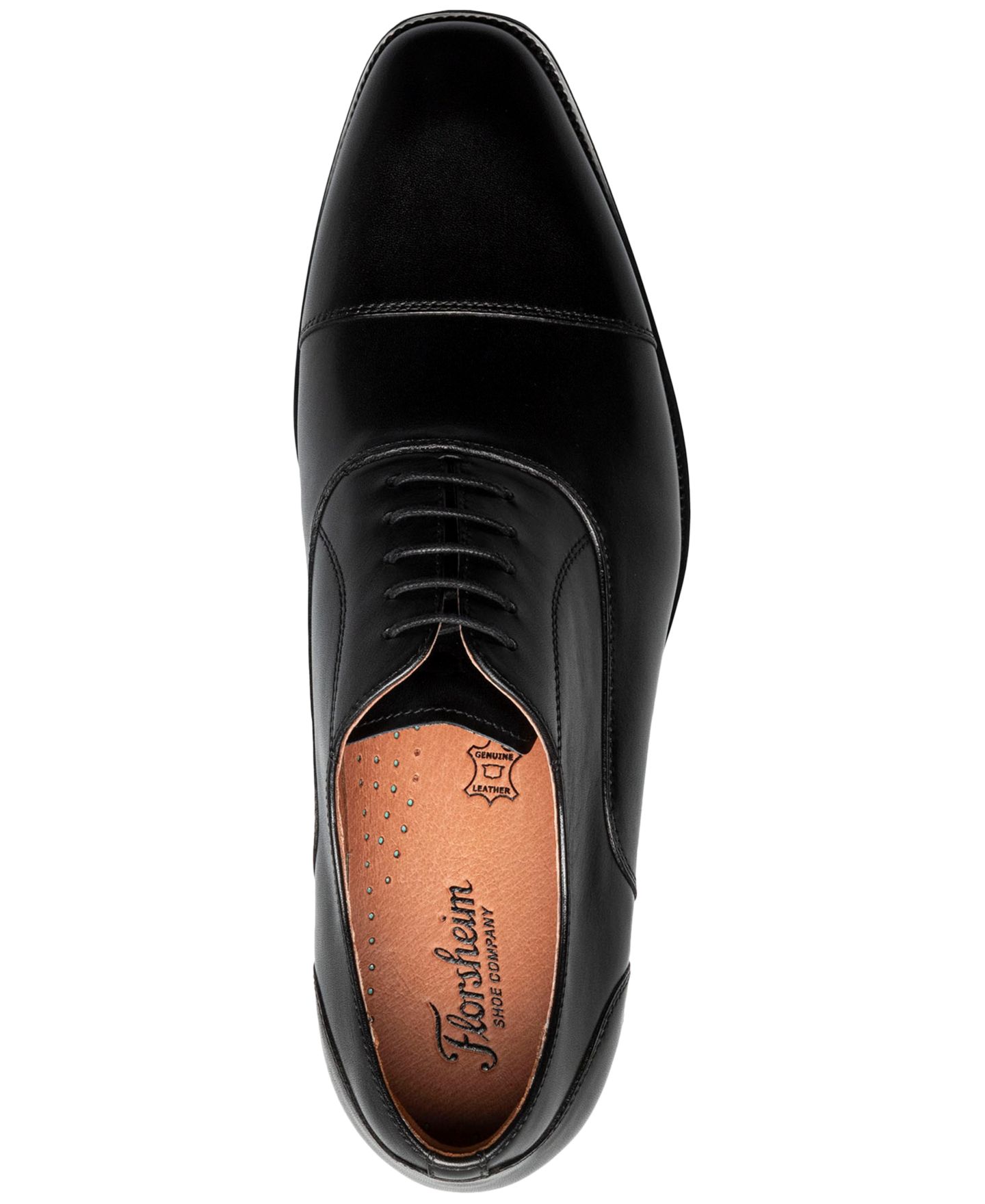 Мужские кроссовки Florsheim Men's Sorrello Cap Toe Balmoral Oxford Dress Shoe, цвет: Чёрный — фото 6