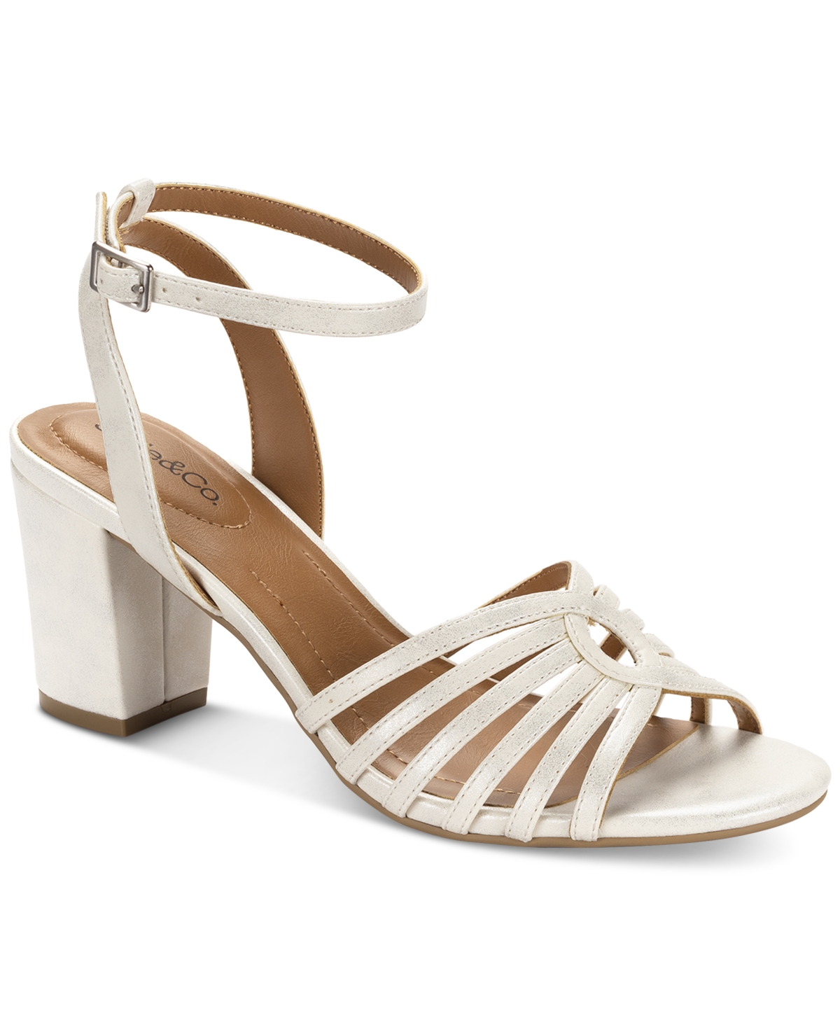 Women's Perriee Dress Sandals, Exclusively at Macy's - Wht Linen
