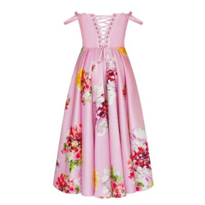 Women's Tea-length floral dress