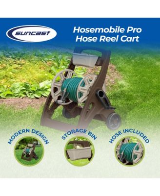 225 Foot Capacity Durable Hosemobile Pro Garden Hose Reel Cart, Mocha