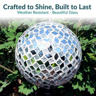 Mosaic Glass Gazing Globe - 10"