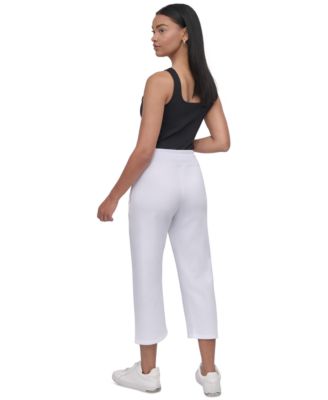 Women's Studded-Logo Cropped Pants