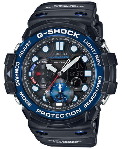 G-Shock Men's Analog-Digital Gulfmaster Black Bracelet Watch 50x53mm GN1000B-1A