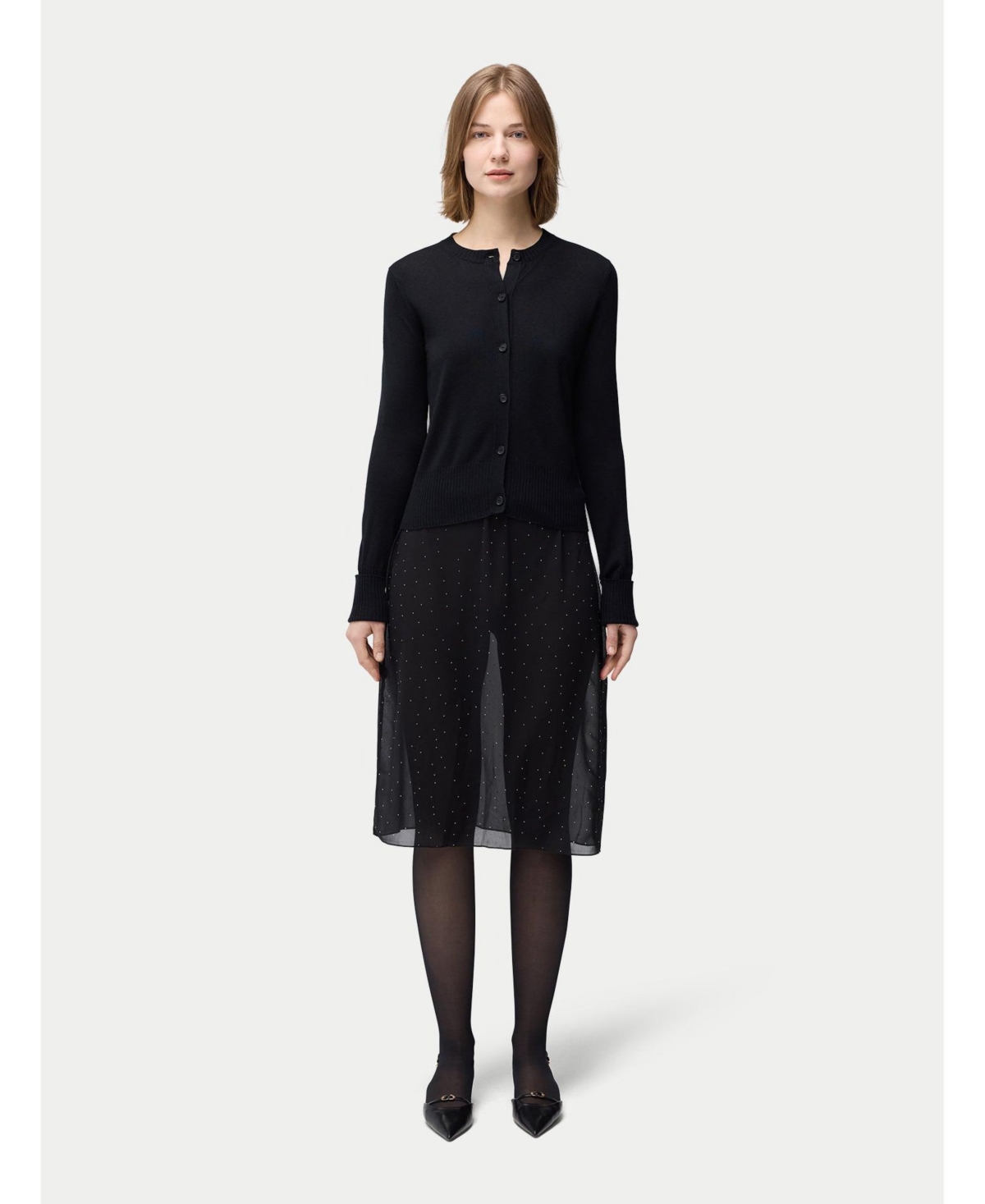 Gobi Cashmere Women's Silk Buttoned Cardigan