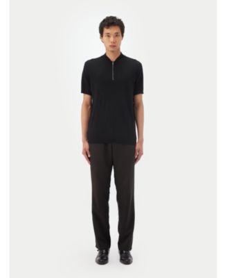 Men's Silk Cashmere Zip T-Shirt