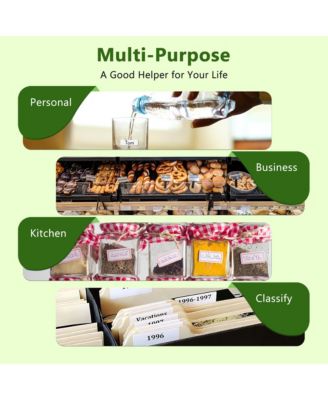 POLONO P31S Label Maker: Portable Bluetooth Thermal Printer w/ Tape, Templates – For Home, Office, Storage & Stickers – Blue.