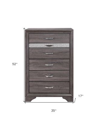 Modern Six-Drawer Dresser with Smooth Glide Drawers for Small Spaces
