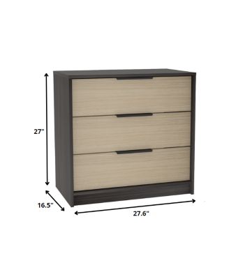 Three-Drawer Dresser for Bedroom Storage and Organization