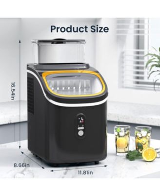 Countertop Ice Maker 30 lbs/day, Auto Cleaning, 24H Timer, Ice Scoop & Basket, Fast Ice for Home, Kitchen, Camping, Office