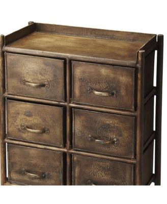 Modern Metal Six-Drawer Dresser for Clothes and Accessories