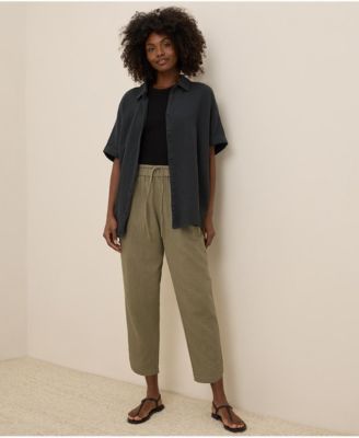 Women's Organic Cotton Coastal Double Gauze Tapered Pull-On Pant