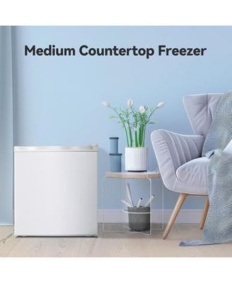 1.1 Cu. Ft. Small Upright Freezer – This compact mini freezer features removable shelves, an adjustable thermostat, and a reversible door hinge. It operates quietly, making it perfect for homes, offices, kitchens, or dorms