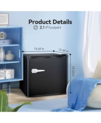 Mini Freezer, 1.2 Cu. Ft Small Upright Freezer with Handle, Removable Shelves, 7-Level Adjustable Thermostat, Low Noise Freezer