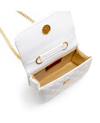 Girls Classic Link Chain Top Handle Handbag, Hot Pink