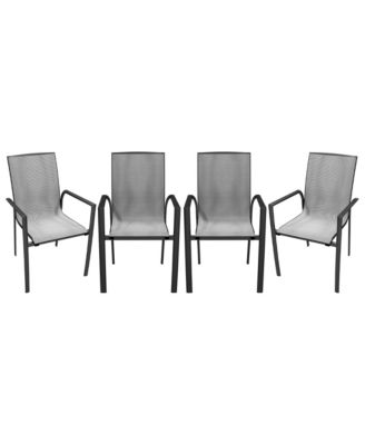 Aluminium Frame with Stackable Dining Chairs