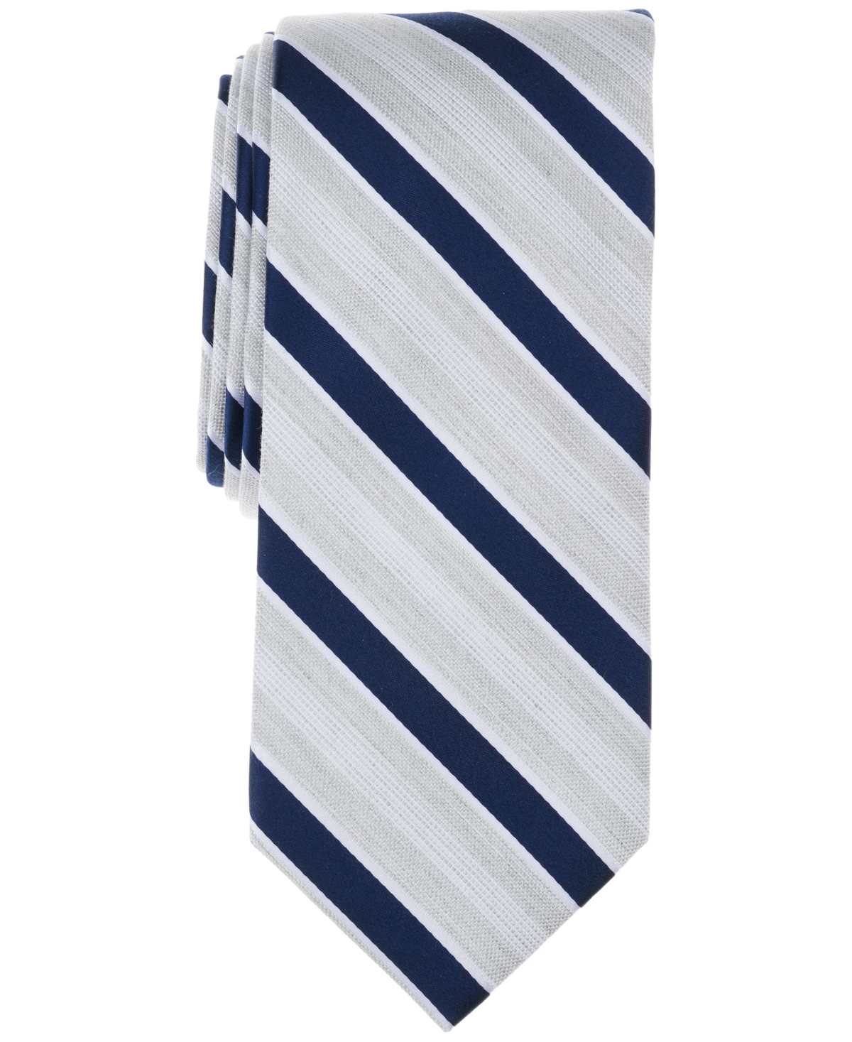 Men's Cesen Stripe Tie - Dark Navy