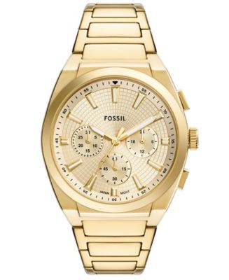 Fossil Men's Everett Chronograph Gold-Tone Stainless Steel Watch