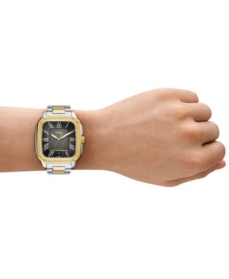 Men's Crosby Three-Hand Date Two-Tone Stainless-Steel Watch, 42mm