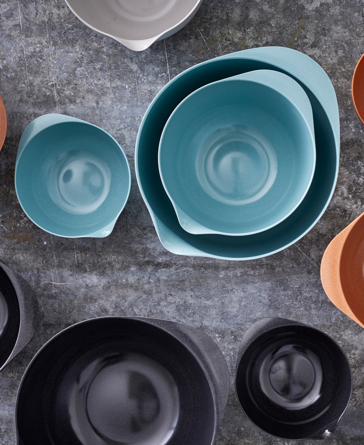Rosti Margrethe 2-piece Mixing Bowl Set In Pebble Green