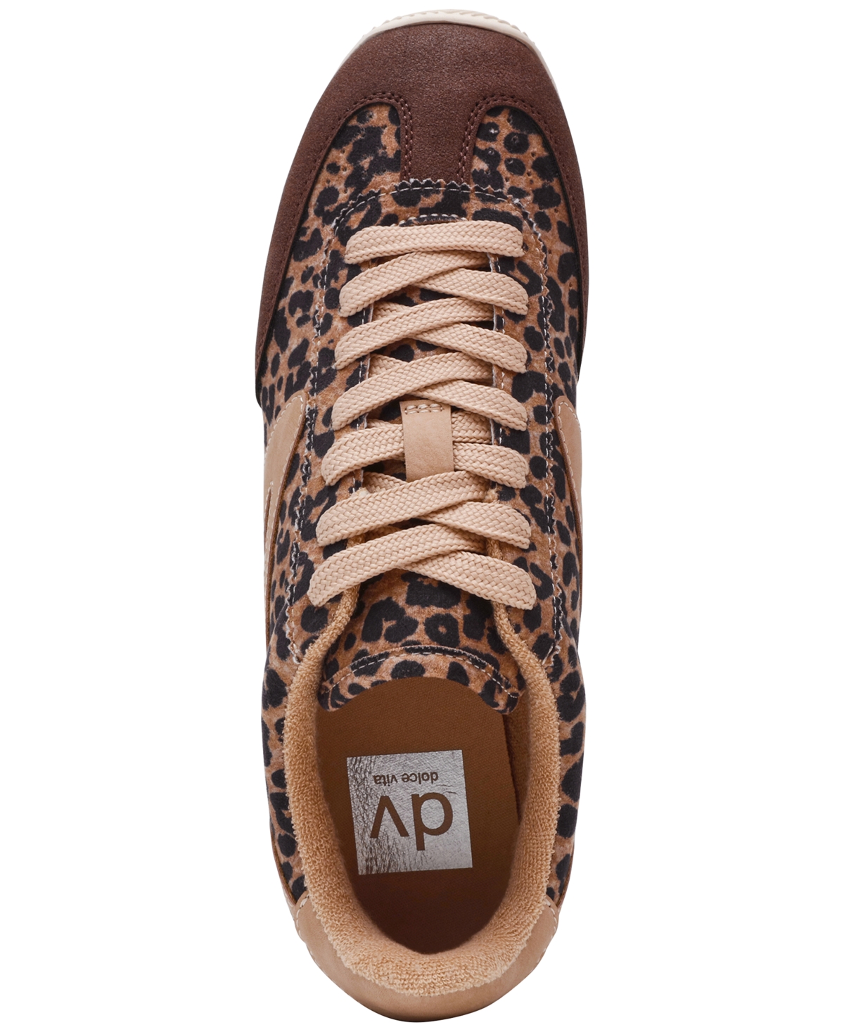 Dv Dolce Vita Women's Gaven Low-profile Lace-up Sneakers In Brown