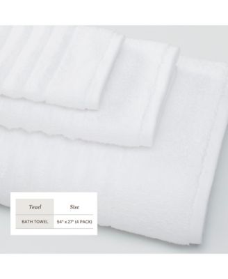 Luxury 100% Combed Cotton 4-Pack Bath Towel Set