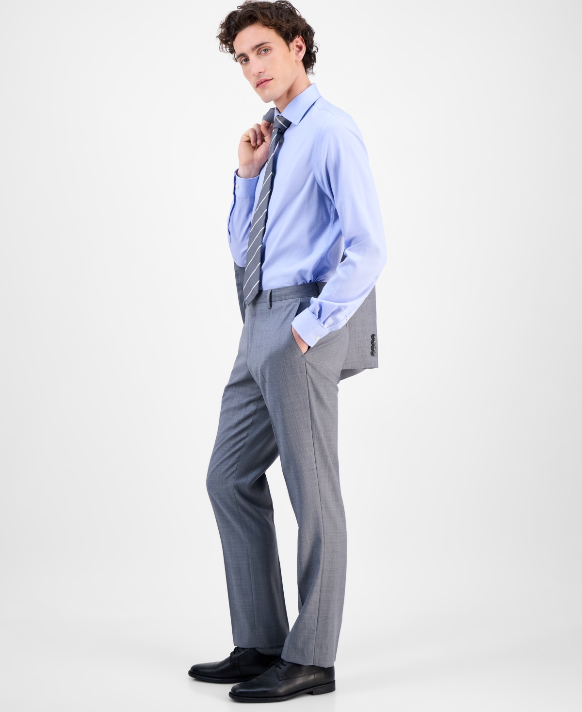 CHARLES TYRWHITT MEN'S CLASSIC-FIT SUIT SEPARATES PANT 