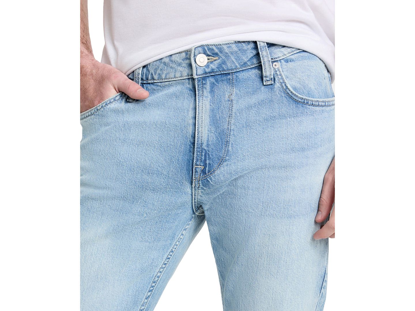 Мужские джинсы GUESS Regular-Fit Finnley Five-Pocket, цвет: Shasta — фото 2