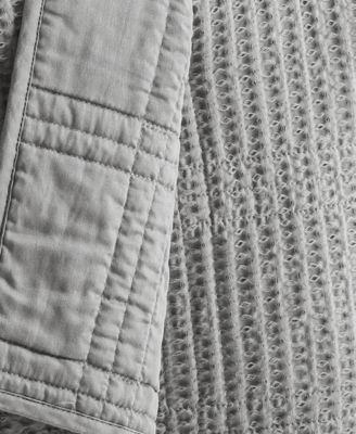 Cloud Waffle Textured Quilted Throw, 50" x 60"