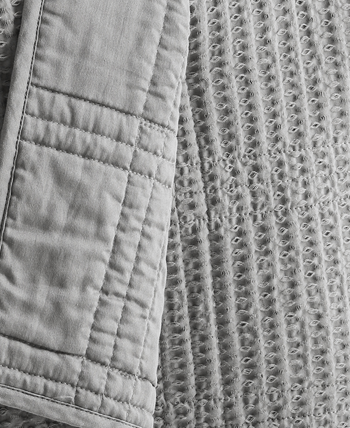 Levtex Cloud Waffle Textured Quilted Throw, 50" X 60"