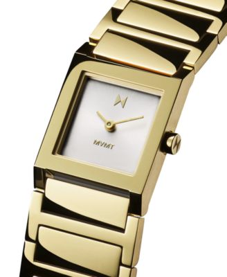 Women's Marquee Square Gold Tone Stainless Steel Bracelet Watch, 22mm