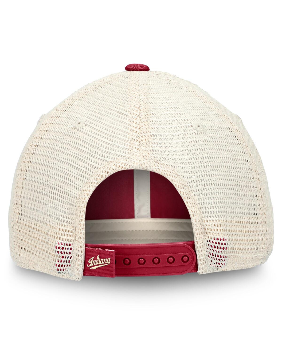 Top Of The World Men's Crimson Indiana Hoosiers Off Road Adjustable Trucker Hat In Crimson