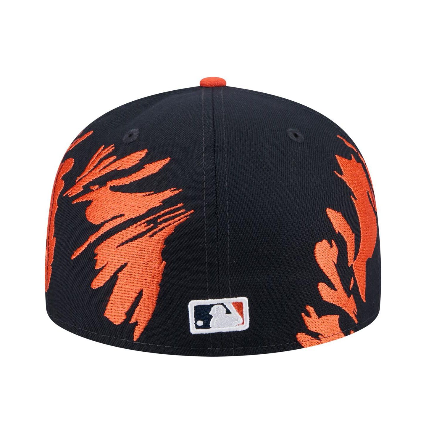 Мужская кепка New Era Houston Astros Retro Pattern 59FIFTY, Navy/Orange — фото 3