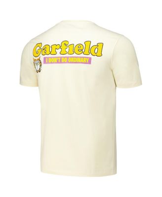 Men's Cream Garfield Upside Down T-Shirt