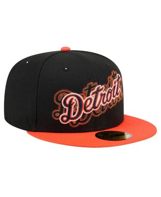 Men's Black Detroit Tigers Shadow Stitch 59FIFTY Hat