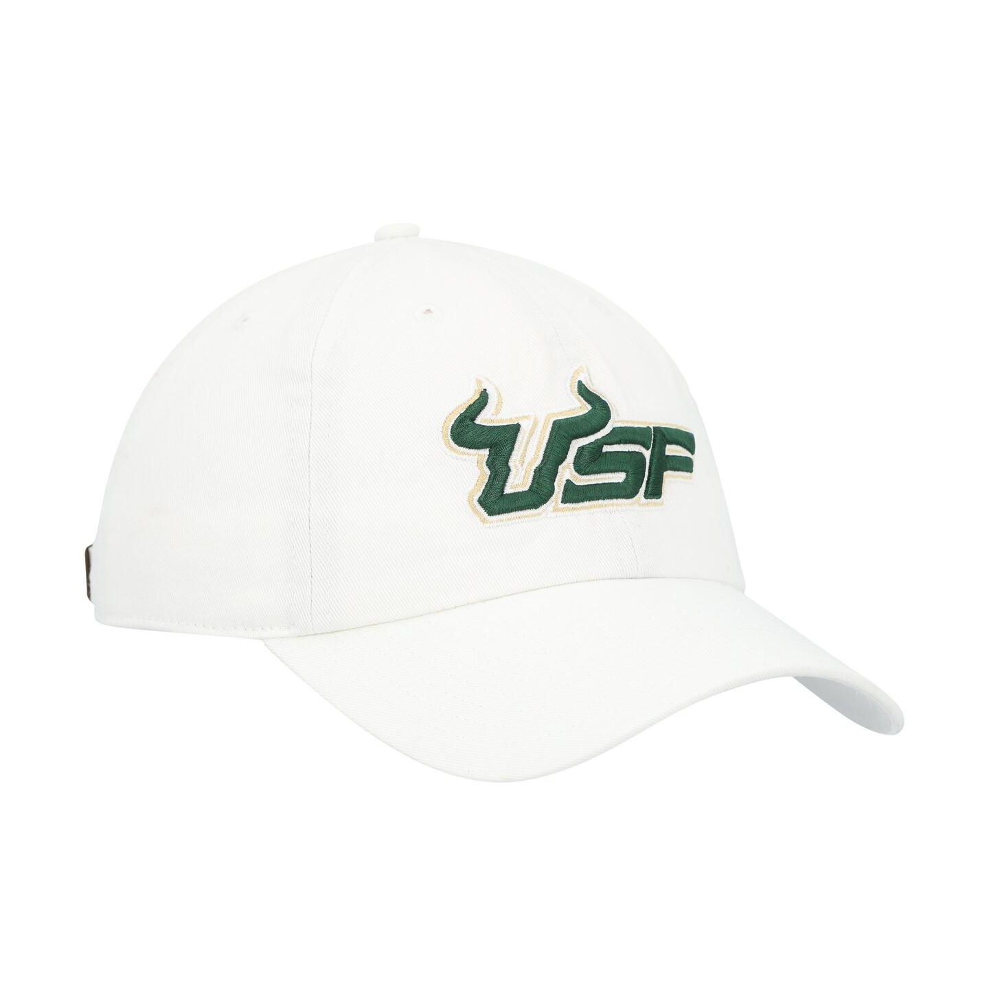 Мужская кепка '47 Brand White South Florida Bulls Clean Up Adjustable Hat — фото 3