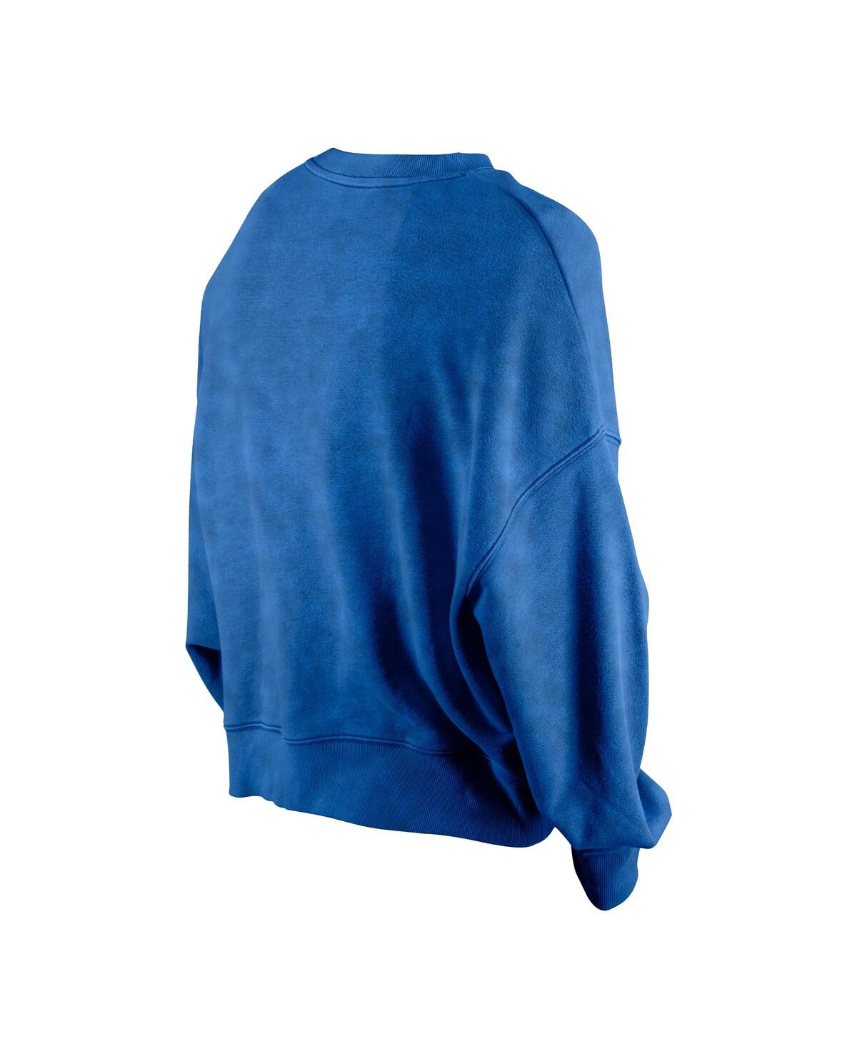 NEW ERA WOMEN'S ROYAL BUFFALO BILLS THROWBACK BOXY SWEATSHIRT 