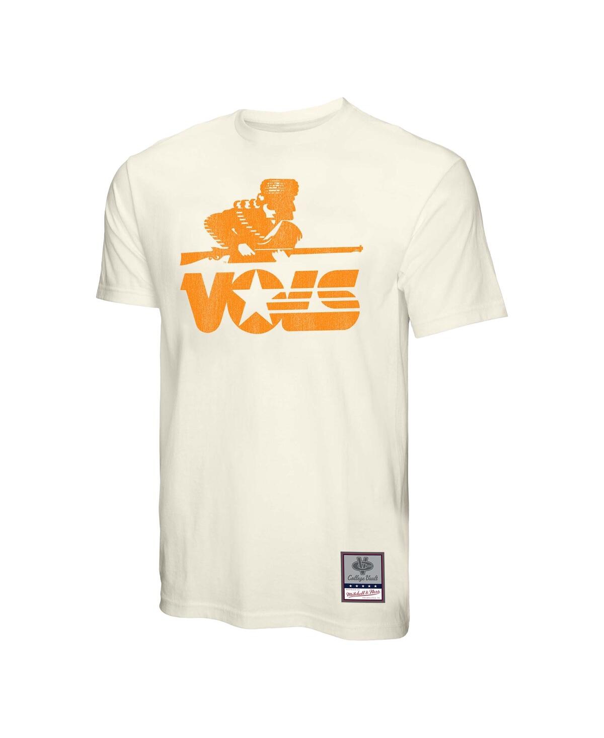 Mitchell & Ness Cream Tennessee Volunteers Vintage Tone T-shirt In Cream