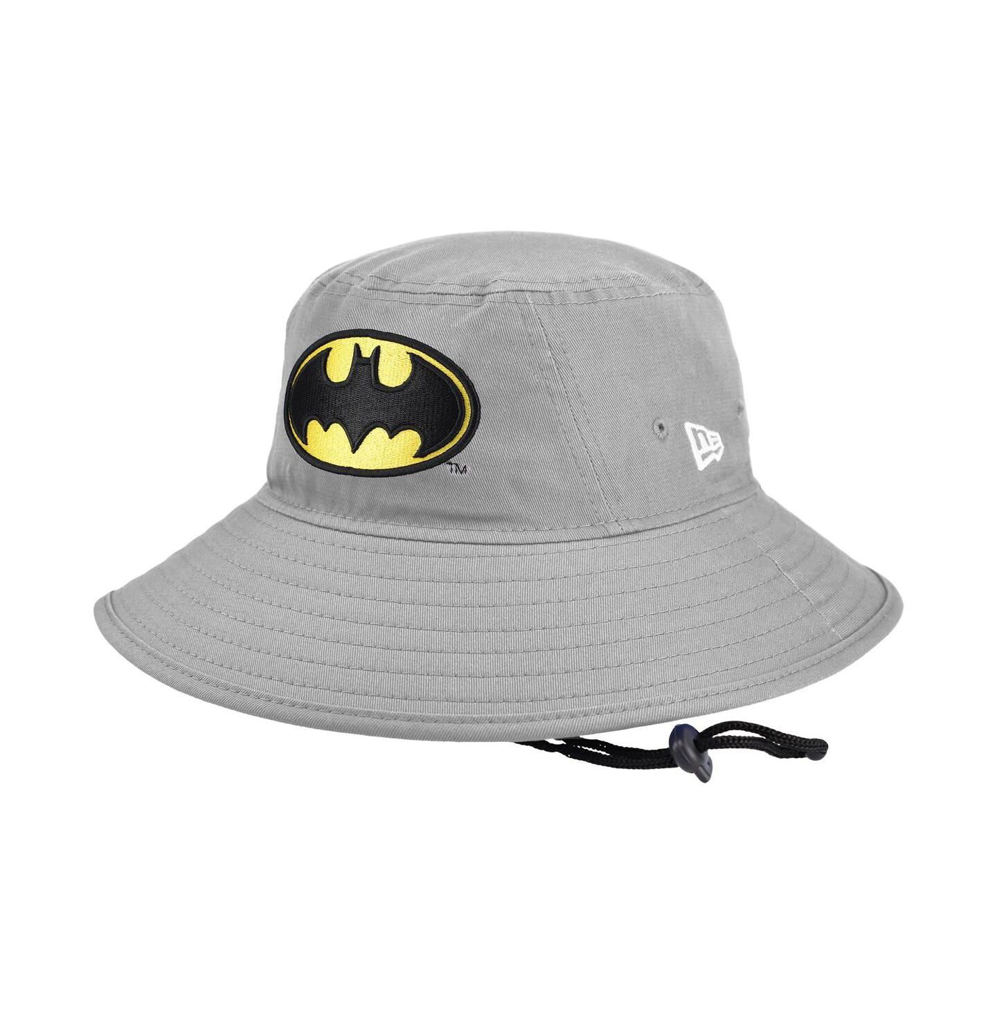 Мужская панама New Era Gray Batman Bucket Hat — фото 1