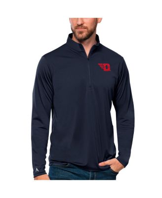 Antigua - Men's Blue Dayton Flyers Tribute Quarter-Zip Top