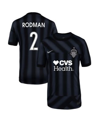 Nike - Big Boys and Girls Trinity Rodman Black Washington Spirit 2025 Blackout Kit Replica Player Jersey