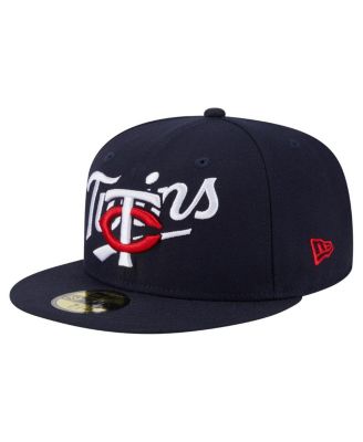 New Era - Men's Navy Minnesota Twins Overlap 59FIFTY Hat