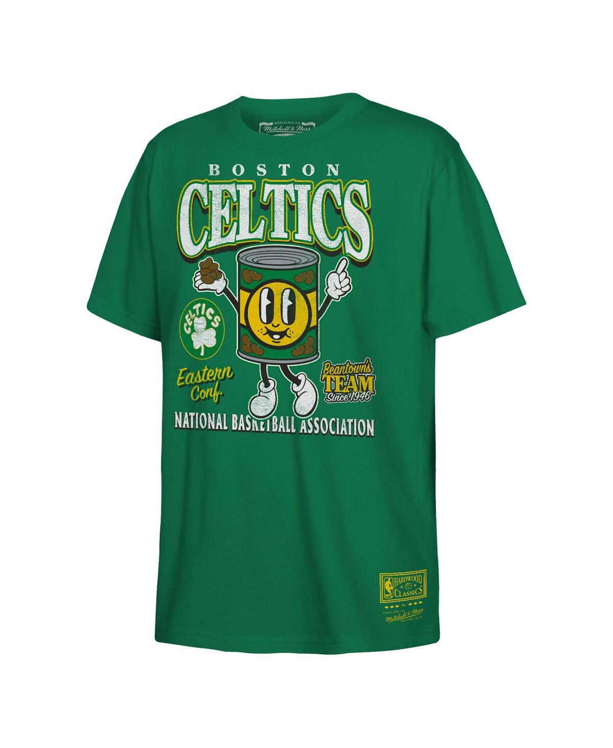 Mitchell & Ness Big Boys And Girls Kelly Green Boston Celtics Concession Food Character T-shirt In Kelly Green
