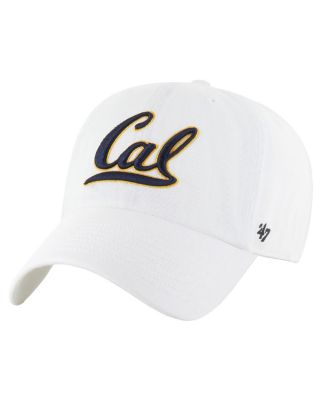 Men's White Cal Bears Clean Up Adjustable Hat