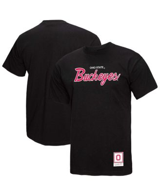 Mitchell & Ness - Men's  Black Ohio State Buckeyes Elite Script T-Shirt