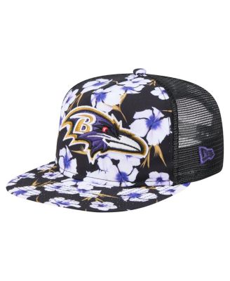 New Era - Men's  Black Baltimore Ravens Adventure Pattern Golfer Snapback Hat