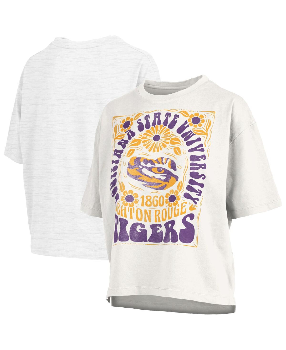 Women's White Lsu Tigers Harmony Oversized T-Shirt - White