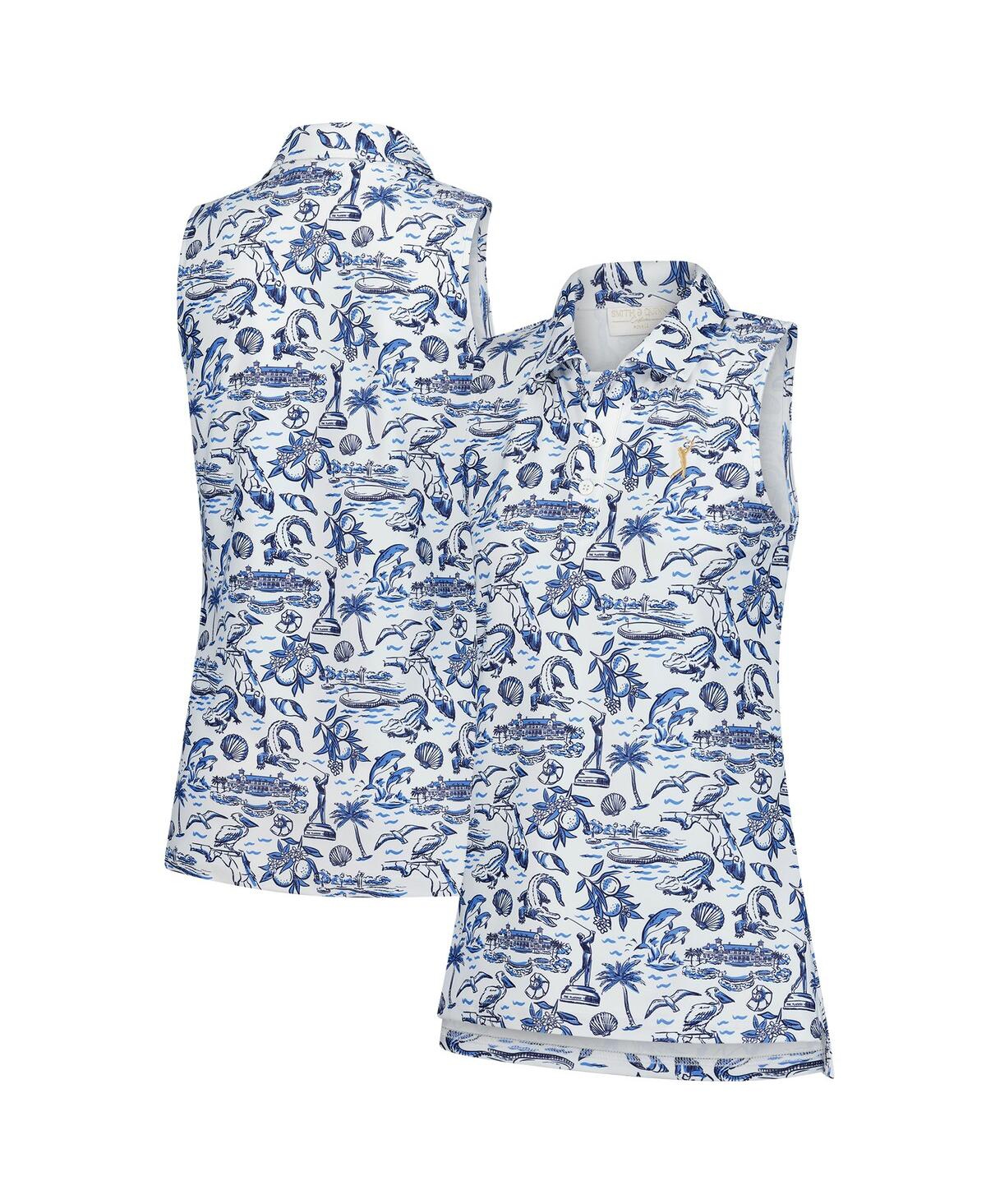 Women's White The Players Florida Icon Alice Sleeveless Polo Shirt - White