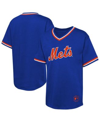 Outerstuff - Big Boys and Girls Royal New York Mets Relief Pitcher V-Neck T-Shirt
