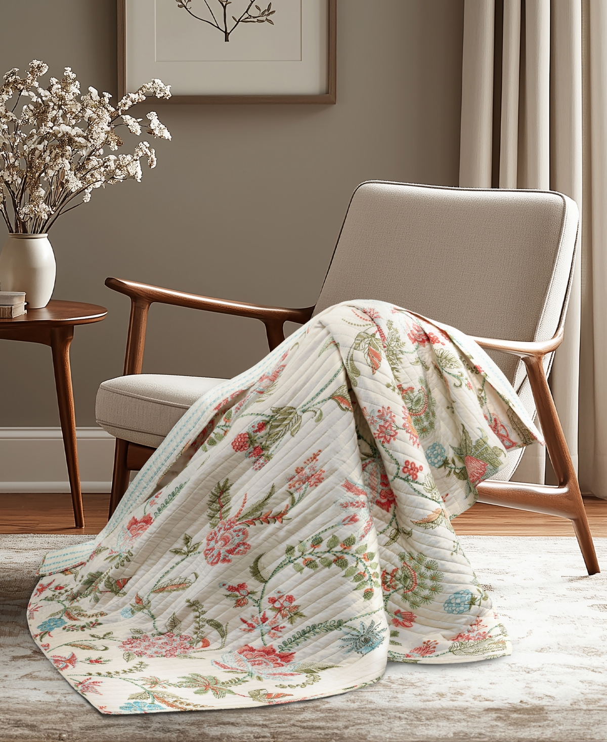 Levtex Chantea Reversible Quilted Throw, 50" X 60"