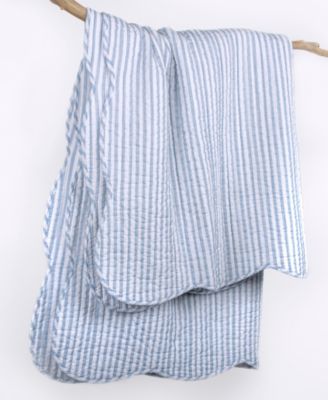Martha Stripe Reversible Quilted Throw, 50" x 60"